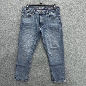 IZOD Jeans Men's 34x29 Straight Fit Comfort Stretch Tapered Blue Denim NEW